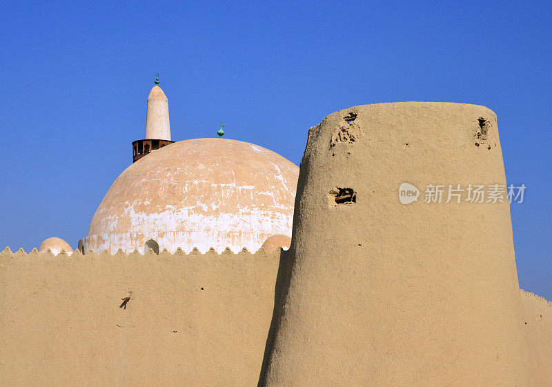 沙特阿拉伯，Al-Ahsa绿洲，qbbah / Ali Pasha清真寺- Ibrahim城堡